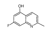 7-fluoro-5-hydroxy-2-methylquinoline结构式
