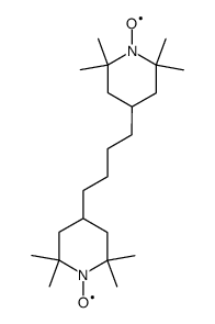 1,4-bis(2,2,6,6-tetramethyl-1-oxyl-4-piperidyl)butane结构式