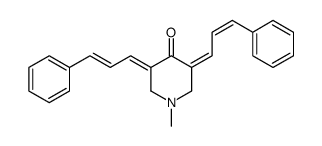 3,5-dicinnamylidene-1-methylpiperidin-4-one Structure
