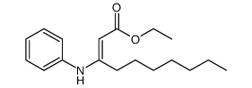 ethyl 3-(phenylamino)dec-2-enoate结构式