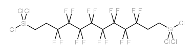 trichloro-(3,3,4,4,5,5,6,6,7,7,8,8,9,9,10,10-hexadecafluoro-12-trichlorosilyldodecyl)silane Structure
