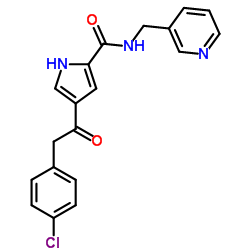 4-[(4-Chlorophenyl)acetyl]-N-(3-pyridinylmethyl)-1H-pyrrole-2-carboxamide结构式