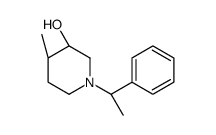 (3S,4R)-4-methyl-1-[(1S)-1-phenylethyl]piperidin-3-ol结构式