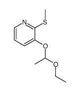 3-(1-ethoxyethoxy)-2-methylsulfanyl-pyridine结构式