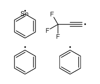 triphenyl(3,3,3-trifluoroprop-1-ynyl)stannane Structure