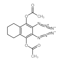 [1,4-diacetyloxy-3-(iminoazaniumylideneamino)tetralin-2-yl]imino-imino-azanium Structure