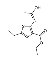 ethyl 2-acetamido-5-ethylthiophene-3-carboxylate Structure