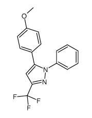 5-(4-methoxyphenyl)-1-phenyl-3-(trifluoromethyl)pyrazole结构式
