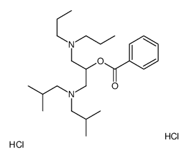 [1-[bis(2-methylpropyl)amino]-3-(dipropylamino)propan-2-yl] benzoate,dihydrochloride Structure