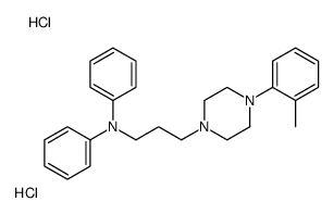 N-[3-[4-(2-methylphenyl)piperazin-1-yl]propyl]-N-phenylaniline,dihydrochloride Structure