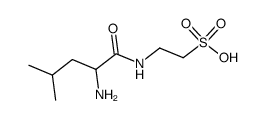 2-leucylamino-ethanesulfonic acid Structure