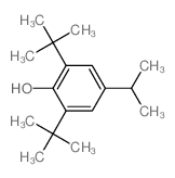 Phenol,2,6-bis(1,1-dimethylethyl)-4-(1-methylethyl)- Structure