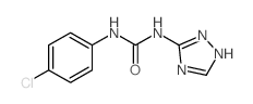 Urea,N-(4-chlorophenyl)-N'-1H-1,2,4-triazol-5-yl- Structure
