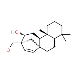 (8R,13S)-12β-Hydroxy-17-norkaur-15-ene-13-methanol structure