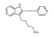 4-(2-吡啶基-1H-吲哚)-丁胺结构式