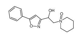 2-(1-oxidopiperidin-1-ium-1-yl)-1-(5-phenyl-1,2-oxazol-3-yl)ethanol结构式