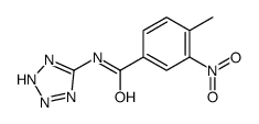 Benzamide, 4-methyl-3-nitro-N-1H-tetrazol-5-yl- (9CI) Structure