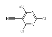 2,4-Dichloro-6-methyl-pyrimidine-5-carbonitrile structure