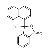 3-methyl-3-naphthalen-1-yl-isobenzofuran-1-one结构式