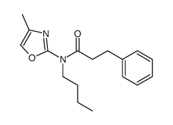 N-butyl-N-(4-methyl-1,3-oxazol-2-yl)-3-phenylpropanamide Structure