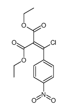 diethyl 2-[chloro-(4-nitrophenyl)methylidene]propanedioate Structure