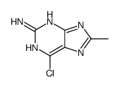 6-chloro-8-methyl-7H-purin-2-amine Structure