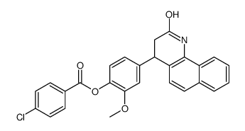 [2-methoxy-4-(2-oxo-3,4-dihydro-1H-benzo[h]quinolin-4-yl)phenyl] 4-chlorobenzoate Structure