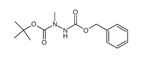 N′-Boc-N′-methyl-N-Cbz-hydrazine Structure