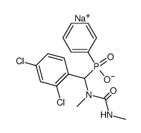 Sodium; [(2,4-dichloro-phenyl)-(1,3-dimethyl-ureido)-methyl]-phenyl-phosphinate Structure