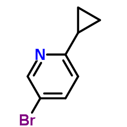 5-Bromo-2-cyclopropylpyridine Structure