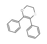 2,3-Dihydro-5,6-diphenyl-1,4-oxathiin structure