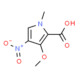 1H-Pyrrole-2-carboxylicacid,3-methoxy-1-methyl-4-nitro-(9CI)结构式