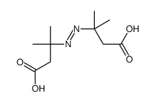 3-[(1-carboxy-2-methylpropan-2-yl)diazenyl]-3-methylbutanoic acid Structure