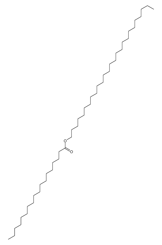 Octadecanoic acid, hexacosyl ester structure