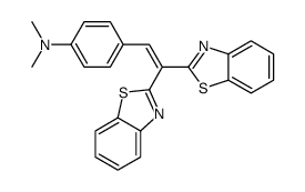 4-[2,2-bis(1,3-benzothiazol-2-yl)ethenyl]-N,N-dimethylaniline结构式