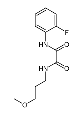 N'-(2-fluorophenyl)-N-(3-methoxypropyl)oxamide Structure