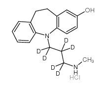 11-[3-(methylamino)propyl]-5,6-dihydrobenzo[b][1]benzazepin-3-ol,hydrochloride Structure