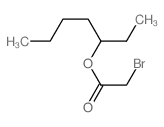 Acetic acid, 2-bromo-,1-ethylpentyl ester Structure