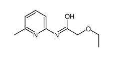 Acetamide, 2-ethoxy-N-(6-methyl-2-pyridinyl)- (9CI) structure
