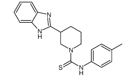 1-Piperidinecarbothioamide,3-(1H-benzimidazol-2-yl)-N-(4-methylphenyl)-(9CI) structure