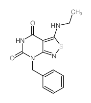 Isothiazolo[3,4-d]pyrimidine-4,6(5H,7H)-dione,3-(ethylamino)-7-(phenylmethyl)- picture