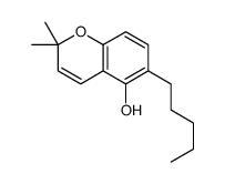 2,2-dimethyl-6-pentylchromen-5-ol结构式