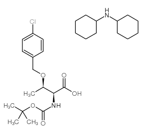 Boc-O-4-氯苄基-L-苏氨酸二环己基铵盐结构式