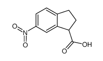 6-nitro-indane-1-carboxylic acid结构式