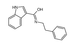 1H-Indole-3-carboxamide, N-(2-phenylethyl)-结构式