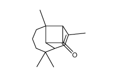 (1R,2S,7S,10S)-2,6,6,9-Tetramethyltricyclo[5.4.0.02,10]undec-8-en-11-one结构式