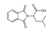 4-methyl-2-(1-methylene-3-oxo-1,3-dihydro-isoindol-2-yl)-pentanoic acid Structure