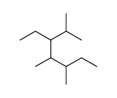 3-ethyl-2,4,5-trimethylheptane Structure