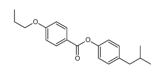 [4-(2-methylpropyl)phenyl] 4-propoxybenzoate结构式