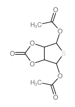 (2-acetyloxy-7-oxo-6,8-dioxa-3-thiabicyclo[3.3.0]oct-4-yl) acetate结构式